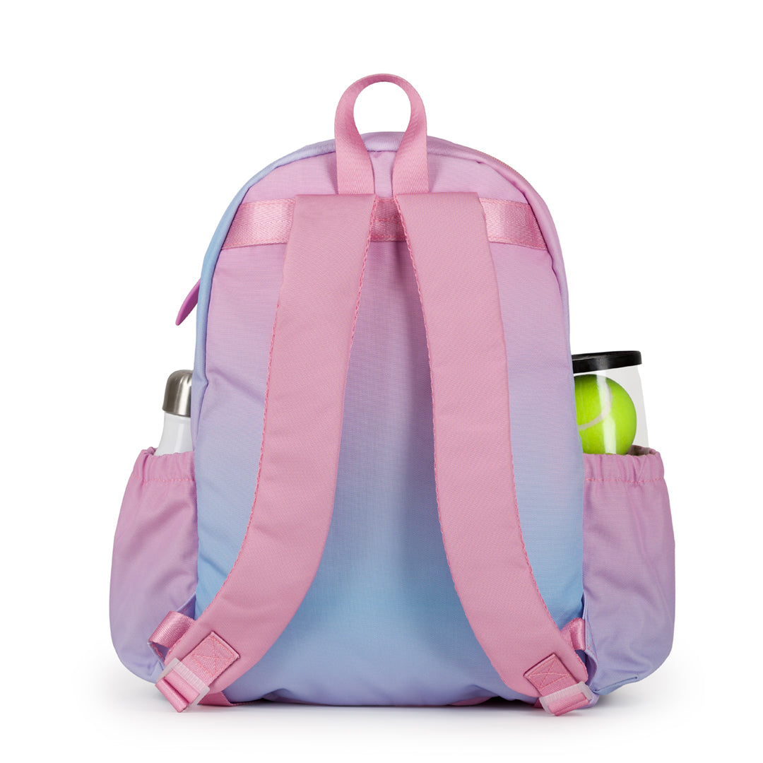 Blue pink backpack sale